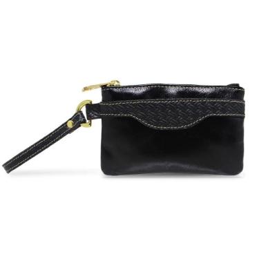 Imagem de Clutch Feminina de Couro Liza - Relicário, Preto