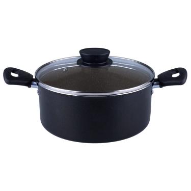 Imagem de Jogo de Panelas Antiaderente Linz Tramontina Preto 7Pçs