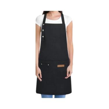 Imagem de Avental Profissional De Chef Impermeável E Resistente a Óleo Em Lona P