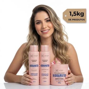Imagem de Kit Tratamento Capilar In Voga Hidranutre 1,5kg Sem Sal Cabelos Ressec