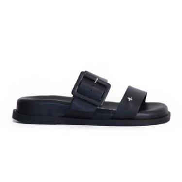 Imagem de Papete Feminina Cravo e Canela Couro Preta - 1056CC-Feminino