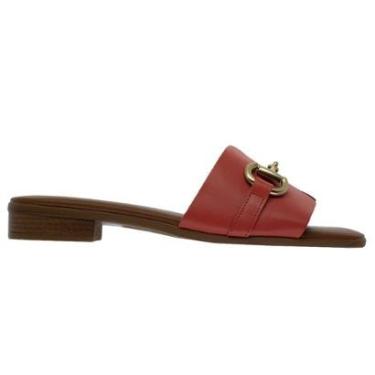 Imagem de Tamanco Rasteiro Feminino Arezzo C30548 Laranja-Feminino