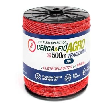 Imagem de Fio Eletroplástico Cerca Elétrica Agro 15x6 500m Laran Rural