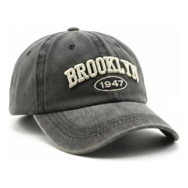 Imagem de Boné Baseball Brooklyn Vintage – Algodão Lavado Bordado Retrô – Luke Sports