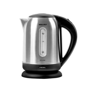 Imagem de Chaleira Elétrica Mallory Selene - 1,7L, Aço Inoxidável, Base Rotativa 360º, Desligamento Automático