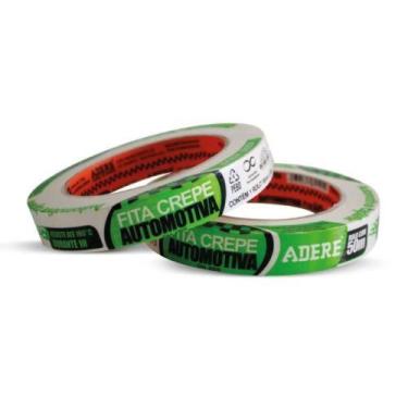 Imagem de Fita Crepe Automotiva Verde 18mm X 50m - Resistente A Uv E Solventes -