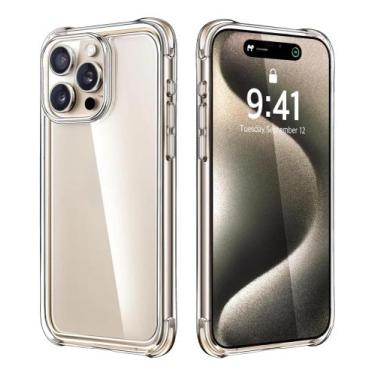 Imagem de Capa Transparente iphone Anti Impacto proteção reforçada com borda pro
