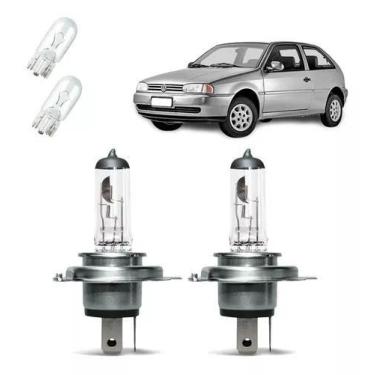 Imagem de Lâmpadas Amarela Reposição Gol Bola G2 H4 Luz Alto Baixo - TIGER