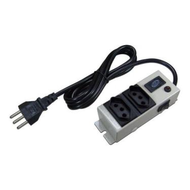 Imagem de Filtro De Linha Chapa 2 Tomadas Com Fusivel Bivolt Multicraf - Multicr