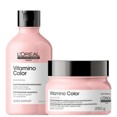 Imagem de Loreal Pro Vitamino Color Kit Shampoo 300ml + Máscara 250ml - L'Oréal 