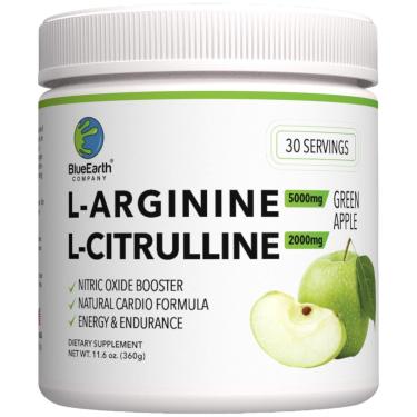 Imagem de Mistura de bebidas suplementares BlueEarth L-Arginina 5000 mg L-Citrulina-Unissex