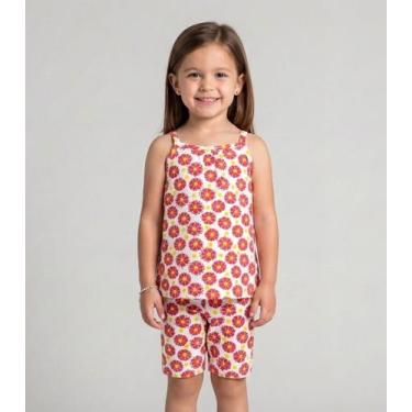 Imagem de Conjunto Infantil Blusa De Alça E Ciclista Select Bege, 10, Bege