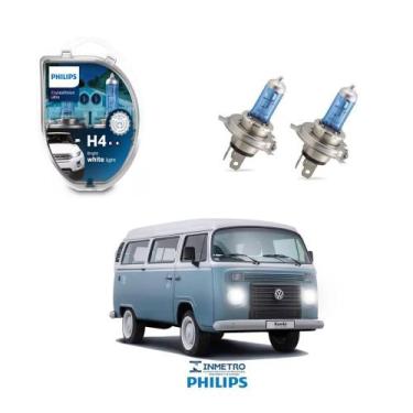 Imagem de Lâmpadas Farol Volkswagen Kombi Philips H4 CrystalVision