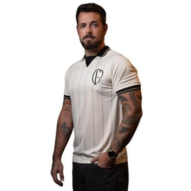 Imagem de Camisa Corinthians Off-white Dry Retrô 1910 Masculina Oficial-Masculino