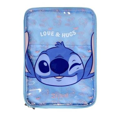 Imagem de Pasta Criativa Universitária Bolsos Internos Disney Stitch - Dac