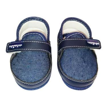 Imagem de Calçado Moccasin Bebe Kids Baby Jeans Azul Tam 14 ao 17 - anjo da mamã