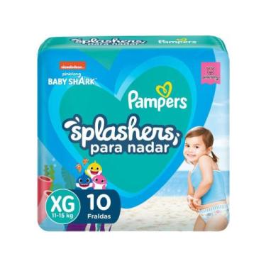 Imagem de Fralda para Piscina Descartável Pampers Splashers - Baby Shark 11 a 15