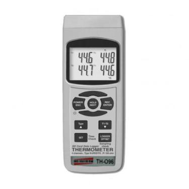 Imagem de Termômetro Digital Tipo K E J C Rs-232 4 Canais Datalogger 16000 Dados