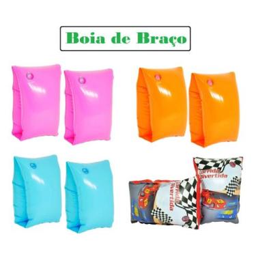 Imagem de Boia De Braço Inflável Infantil Piscina Praia 25x15cm 50kg - Dm Toys, 