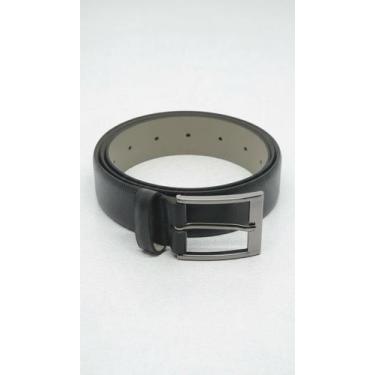Imagem de Cinto Social Masculino Couro Legítimo Preto - Congratulations Store