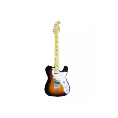 Imagem de Guitarra sx stlh thinline semi-hollow body f-hole 2 captadores single 