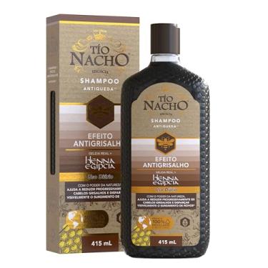 Imagem de Condicionador Tio Nacho Antiqueda Antigrisalho com Henna Egípcia e Geleia Real para Cabelos Grisalhos e Fracos, 415 ml