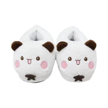 Imagem de Pantufas De Pelúcia Panda Cartoon Para Casal, Quentes, De Algodão, Par