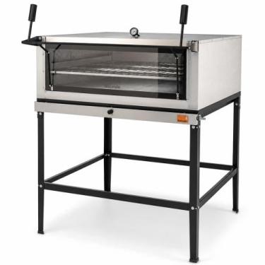 Imagem de Forno Lastro Gas Glp Guilhotina Flg-900 90X90cm Inox - Tostando