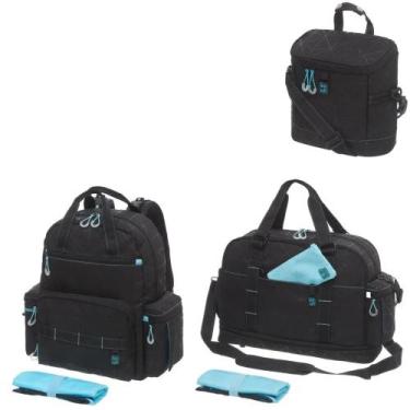Imagem de Bolsa do bebê+mochila e bolsa térmica preta todo dia - kouii - BUBA