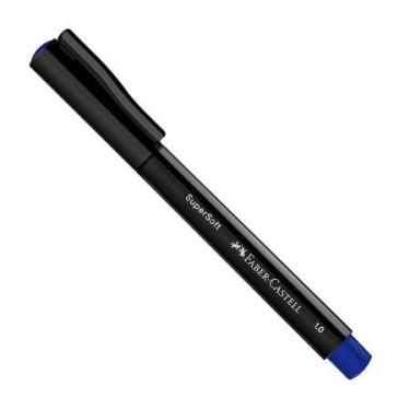Imagem de Caneta hidrográfica SuperSoft Azul 1.0mm BPSS/AZZF356551 - Faber-Caste