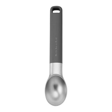 Imagem de Colher Concha de Sorvete e Açaí em Zinco e ABS Cinza para Sobremesas Kitchenaid
