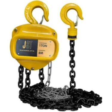 Imagem de Talha Manual de Corrente 1 Tonelada 8m Com Freio JST JST1X8 Carga 1000