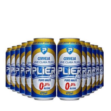 Imagem de Cerveja sem álcool Pielsen Zero - Plier - Lata 473ml - Nacional - 12 ud