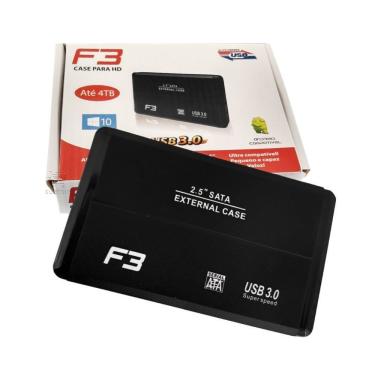 Imagem de Case Gaveta Usb 3.0 Sata Para Hd Notebook Até 4tb 2,5 F3 25061-u3