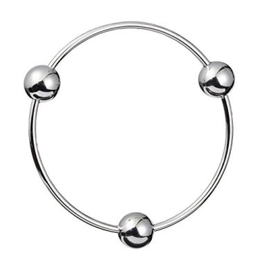 Imagem de LinnaLove Pulseiras de aço inoxidável redondas finas e brilhantes para mulheres e meninas (conjunto de 1/3/5/8), Metal,