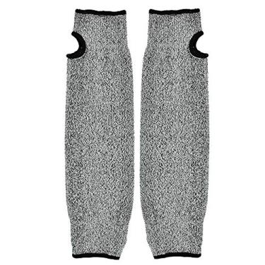 Imagem de 1 par de proteções de braço de segurança, luvas de trabalho de manga comprida anti-abrasão resistentes ao corte HPPE para empresas de processamento de vidro, locais de proteção e processamento, fabricação de máquinas (45 cm)