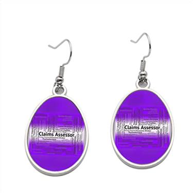 Imagem de Brinco de resgate Assessor Representa profissões e seguros – Brincos pendentes para meninas – Presente de festa de aniversário dos namorados