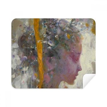 Imagem de XJJ Tela de limpeza de ópera chinesa Pintura a óleo 2 peças Tecido de camurça