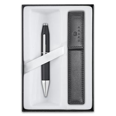 Imagem de Cross Caneta esferográfica X com capa de couro (mecanismo de alimentação, cor da tinta: preta)