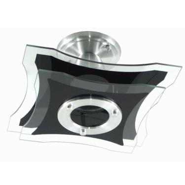 Imagem de Lustre Plafon De Sobrepor De Teto - Capela Preto - 2 Vidro