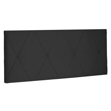 Imagem de Cabeceira Painel Solteiro 0,90m Aquilla Suede Preto