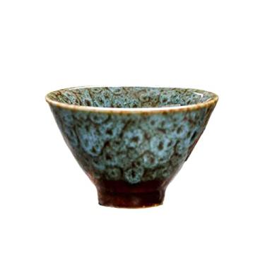 Imagem de Conjunto de xícara de chá 1 pçs/6 pçs xícara de chá de cerâmica xícara de chá de porcelana Teaware Kung Fu conjunto de chá doméstico forno mudança de esmalte cerâmica saquê conjunto