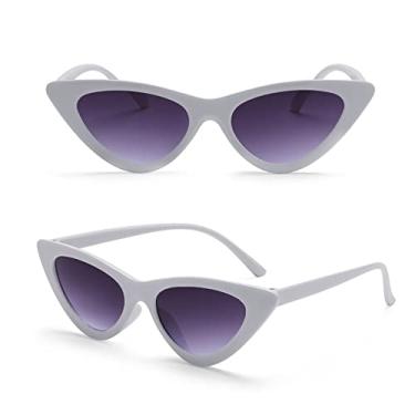 Imagem de 1 peça Óculos de Sol Sexy Cat Eye Triângulo Óculos Retro Feminino UV400 Óculos de Sol Polarized Streetwear Tendência Moda Senhoras Óculos, C11, Outros