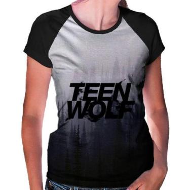 Imagem de Camiseta Raglan Baby Look Teen Wolf Ref:74 - Smoke