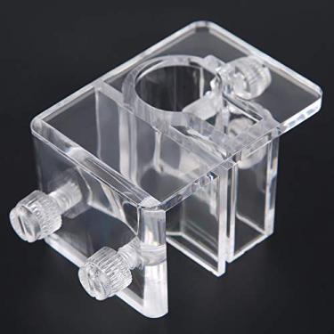 Imagem de TOPINCN Suporte de tubo de água de aquário de acrílico ajustável de 20 mm braçadeira de tubo de água clipe fixo suporte de mangueira de tanque de peixes clipe de fixação de tubo de alimentação