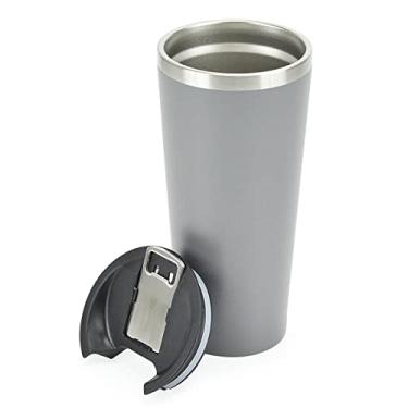 Imagem de Copo Térmico Interno Inox Grande 730ml com Abridor Cinza
