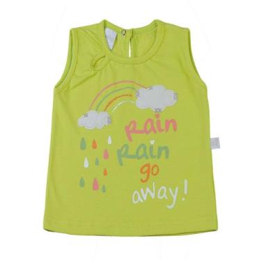 Imagem de Camiseta Infantil Cotton Rain Go Away - Verde - Ano Zero