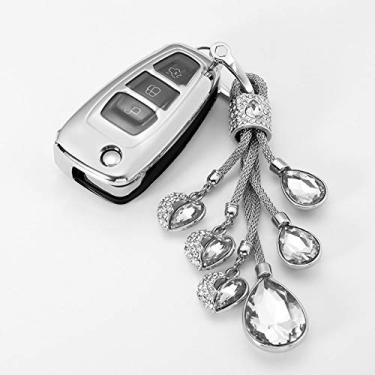 Imagem de CSHU 3 Botões Car Key Case Cover Chaveiro Ring Key Bag, apto para Ford Focus 2 3 MK3 ST RS Ecosport Fuga Fuga Fiesta Fold Fey, 15