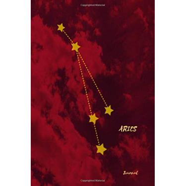 Imagem de Aries Journal: Zodiac Planner And Notebook;Celestial Motifs Aries Constellation; 180 Pages, Size 6 X 9 Inches