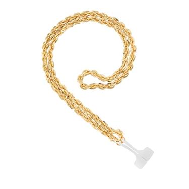 Imagem de Steve Madden Colar de corrente para Apple AirPods, Dourado